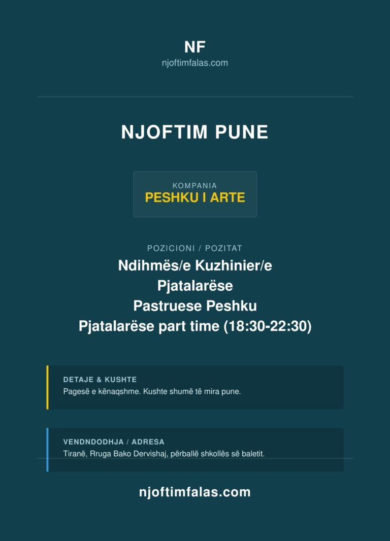 Ndihmës/e Kuzhinier/e