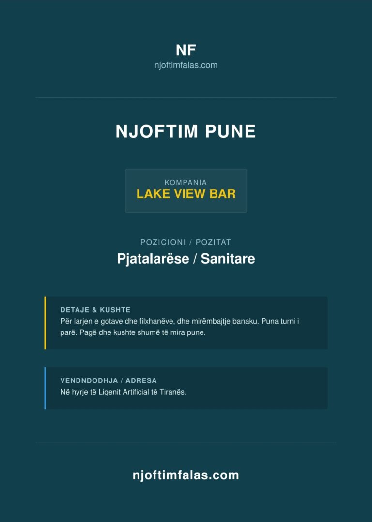 Pjatalarëse / Sanitare