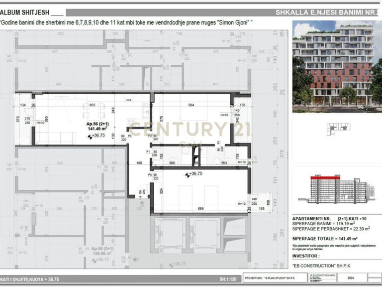 SHESIM SUPER APARTAMENT PENTHOUSE 2+1+2 TEK MEI’S GARDEN RESIDENCE!