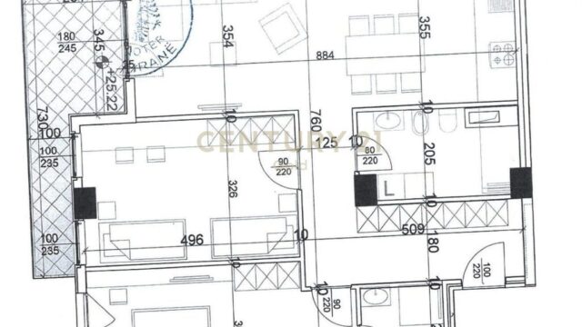 Apartament 2+1 në shitje te Kompleksi Aura, Rruga Dritan Hoxha, Tiranë