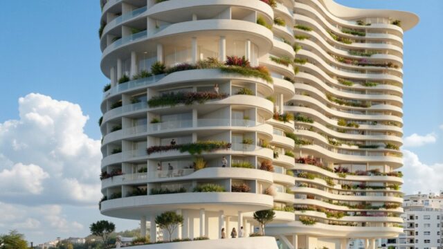 Luzaj Tower – pamje e jashtme nga afër