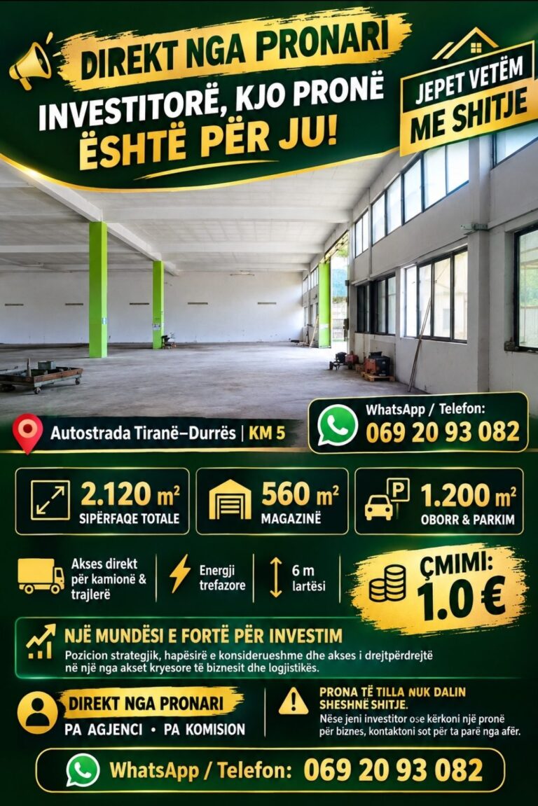 Truall 2.121 m2 dhe magazine 560 m2
